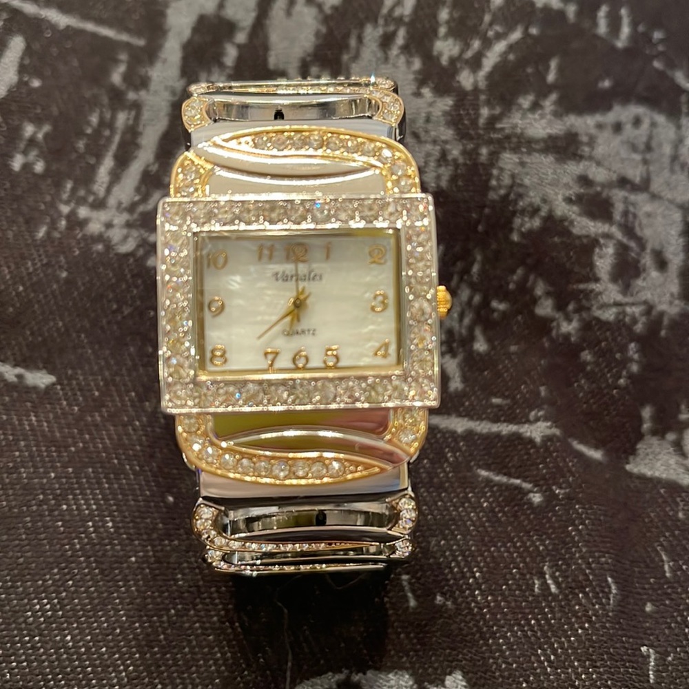 Women’s cuff watch 2 tone